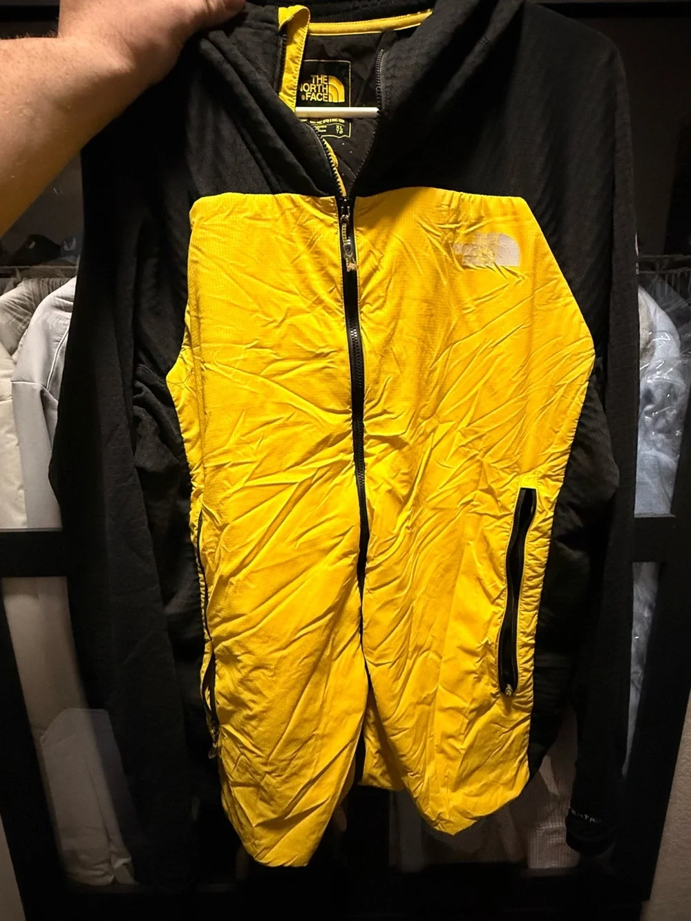 The North Face Black & Yellow Men's summit series jacket